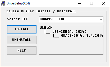 Development Board driver setup