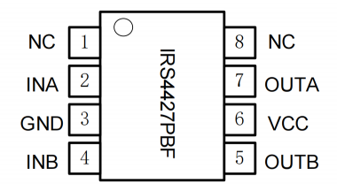 IRS4427 MOSFET Driver Parameters